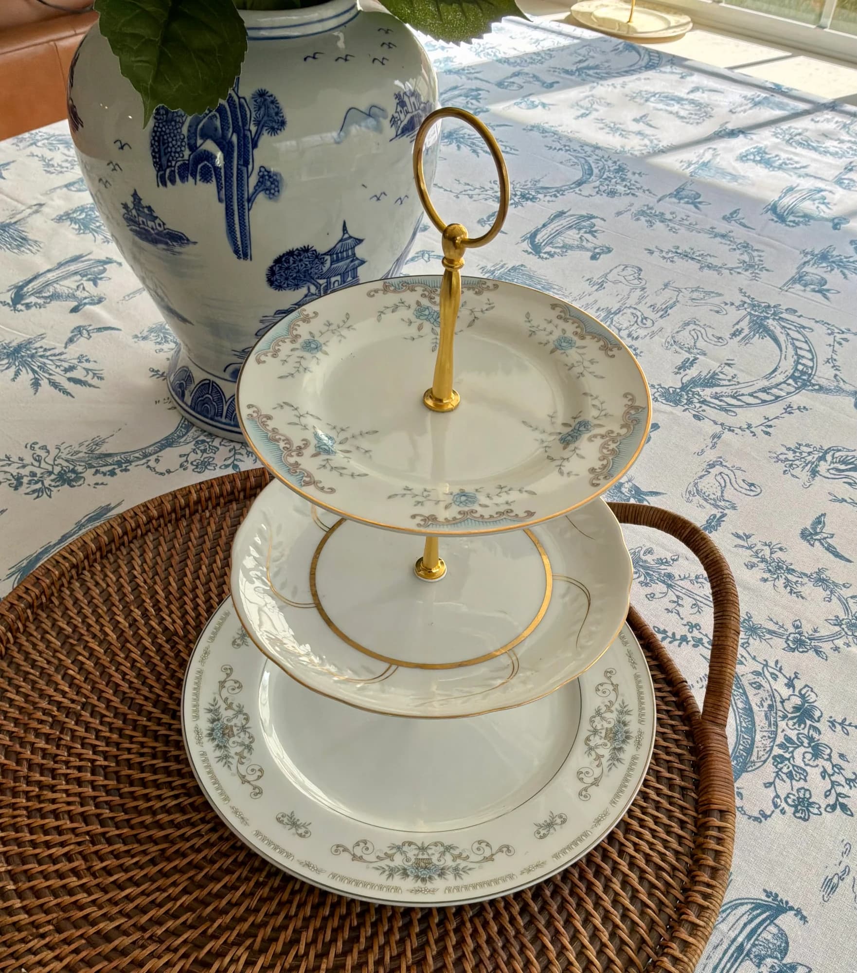 Vintages mixed match tiered serving tray. Perfect…