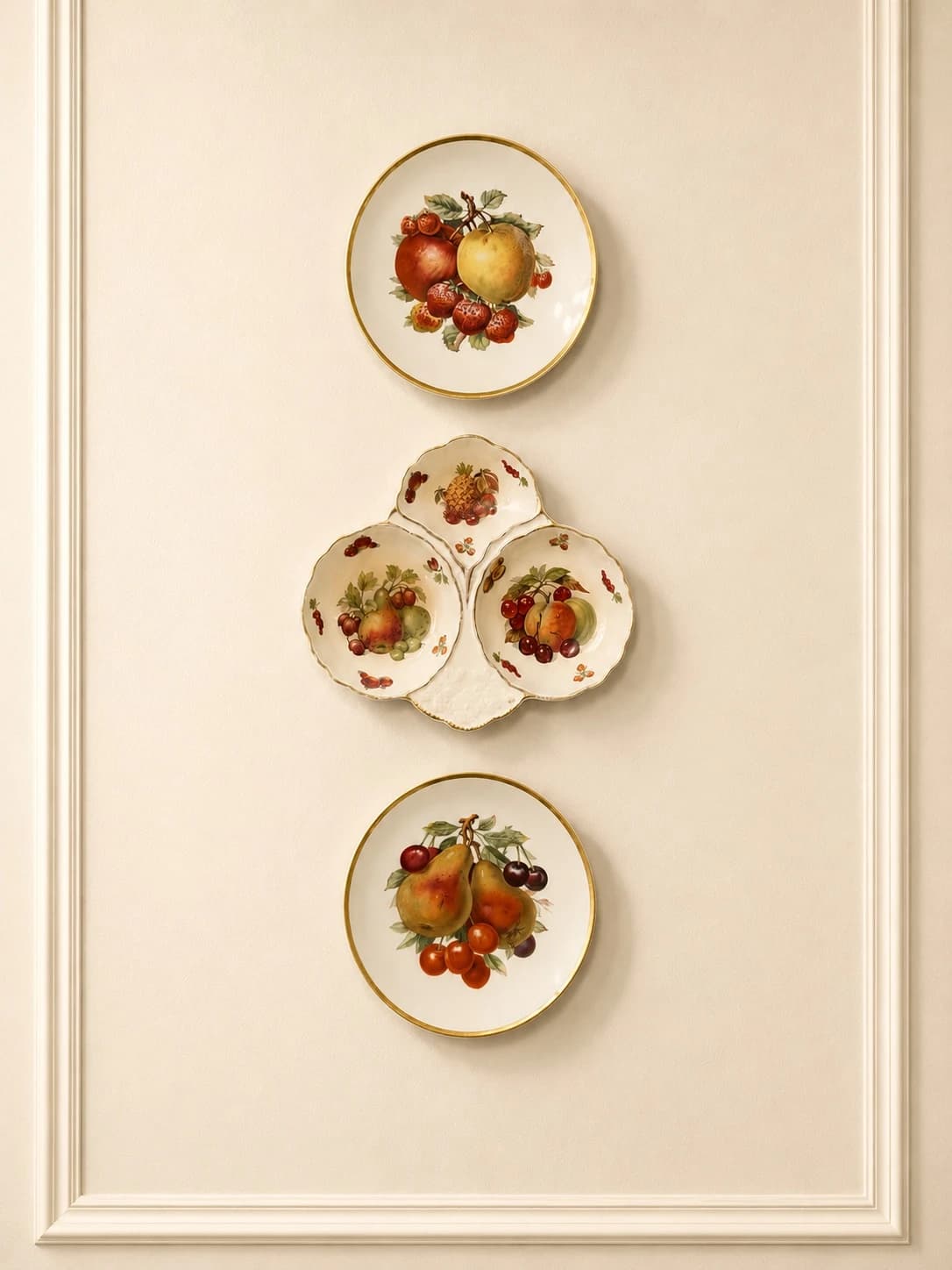 English Cottage Plate Wall (3 pieces)